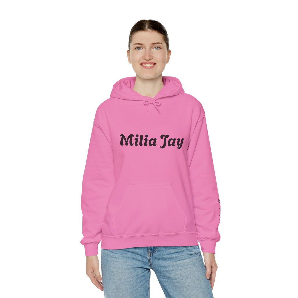 Milia Jay Hoodie with Red Heart Back