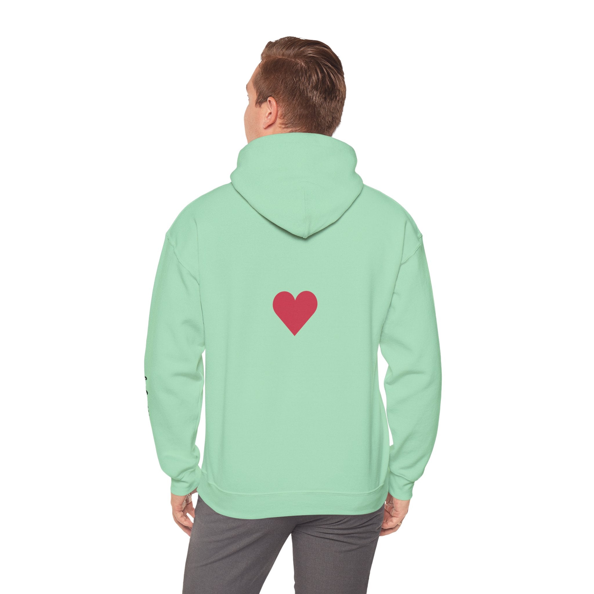 Milia Jay Hoodie with Red Heart Back