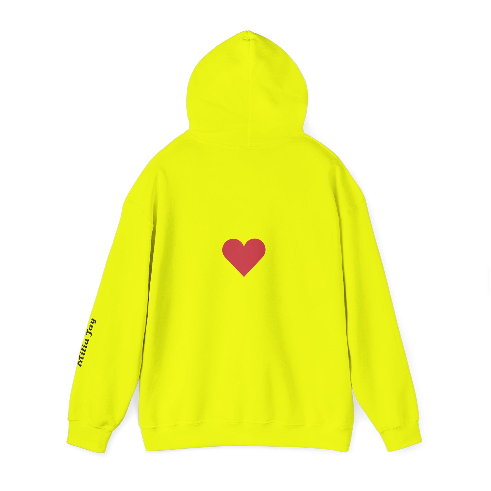 Milia Jay Hoodie with Red Heart Back