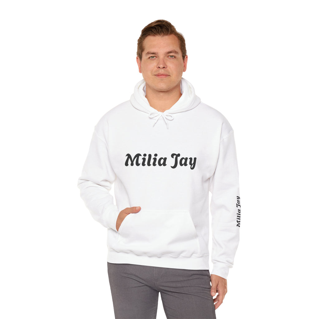 Milia Jay Hoodie with Red Heart Back