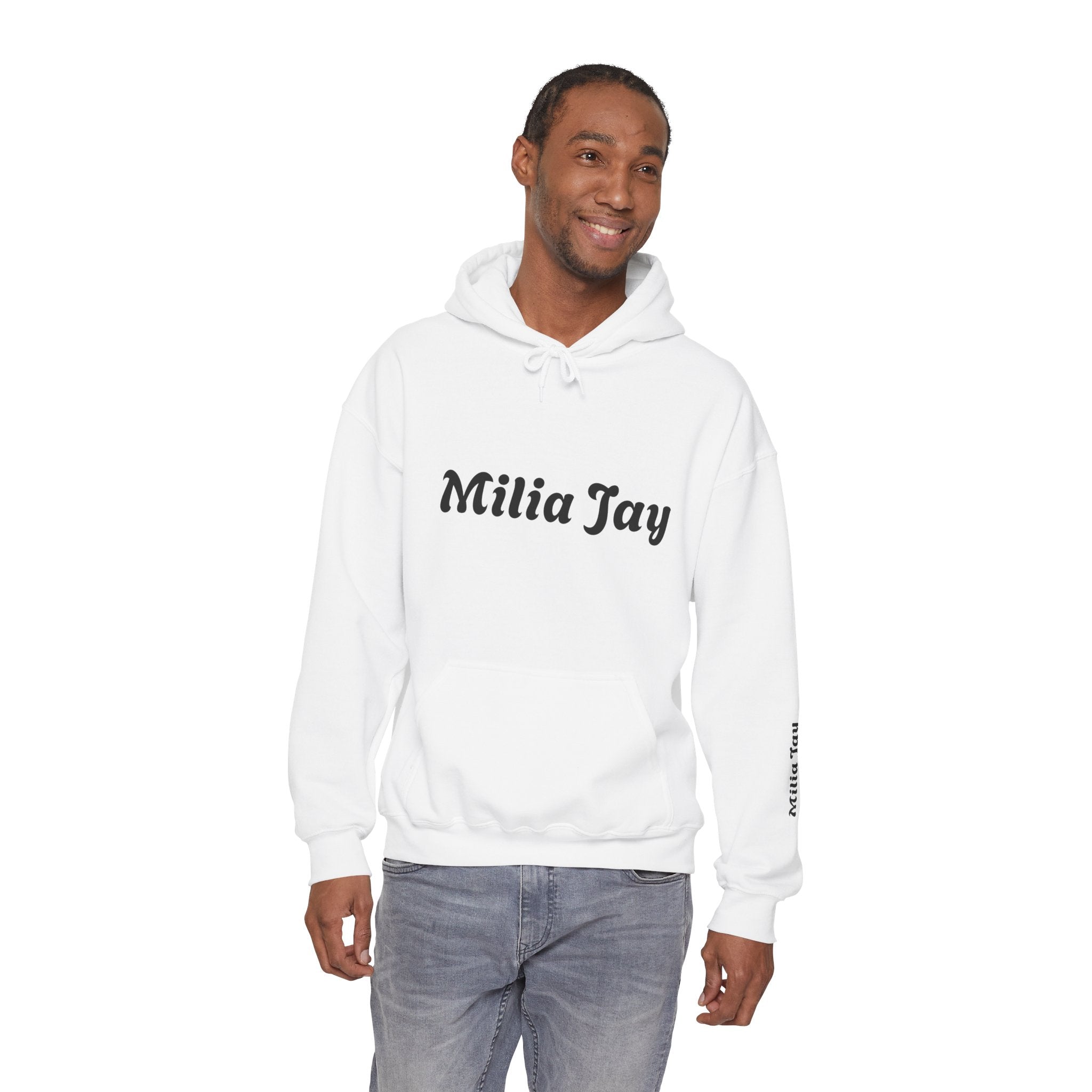 Milia Jay Hoodie with Red Heart Back