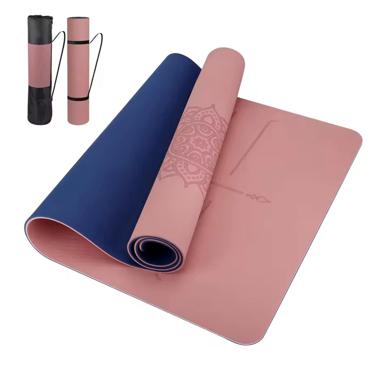 Milia Jay Premium TPE Yoga Mat – Non-Slip Fitness & Wellness Exercise Mat