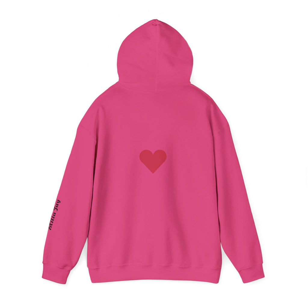 Milia Jay Hoodie with Red Heart Back