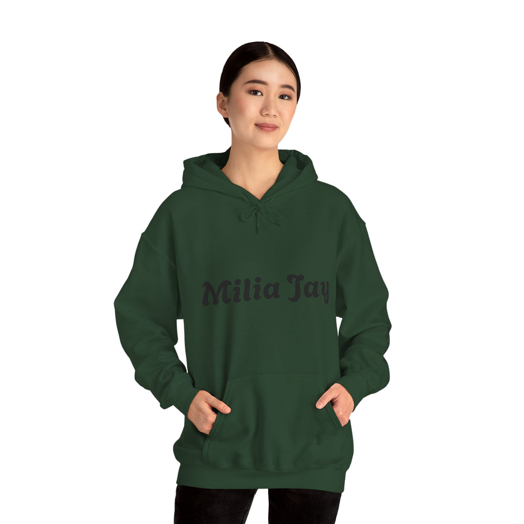 Milia Jay Hoodie with Red Heart Back