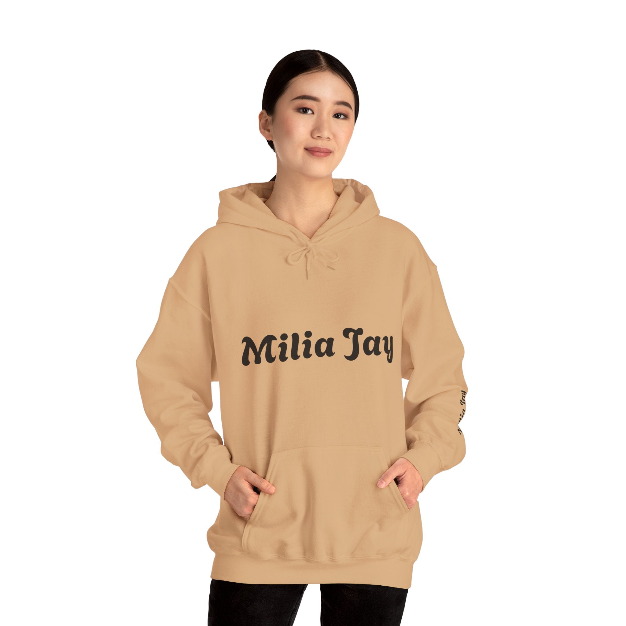 Milia Jay Hoodie with Red Heart Back