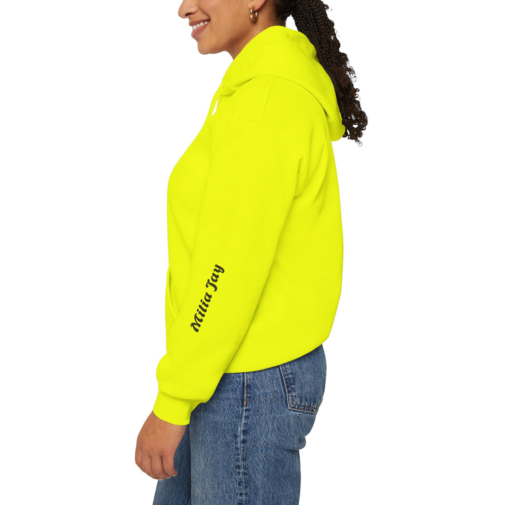 Milia Jay Hoodie with Red Heart Back