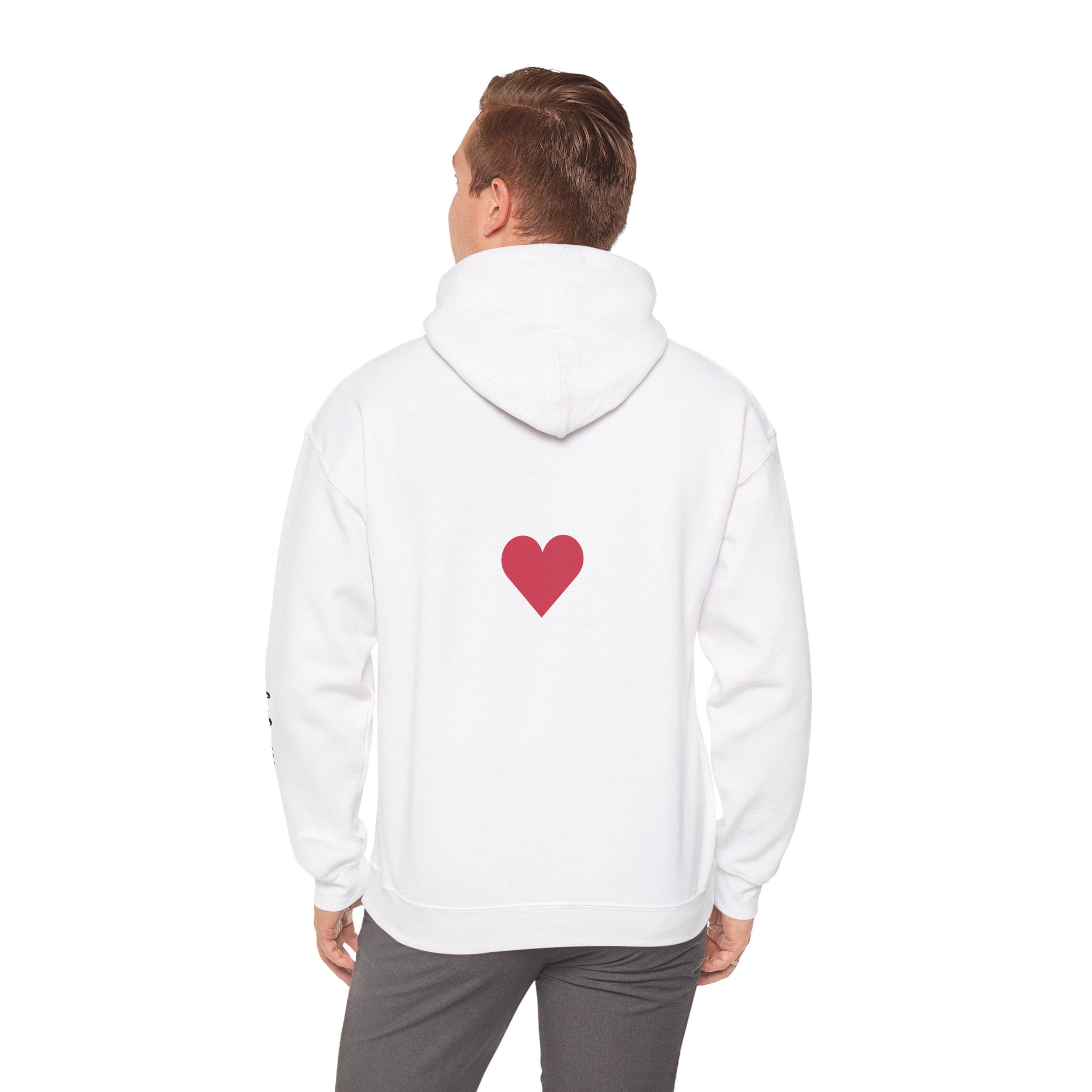 Milia Jay Hoodie with Red Heart Back