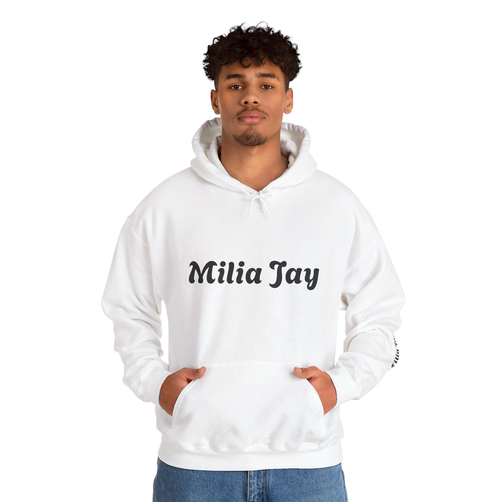 Milia Jay Hoodie with Red Heart Back