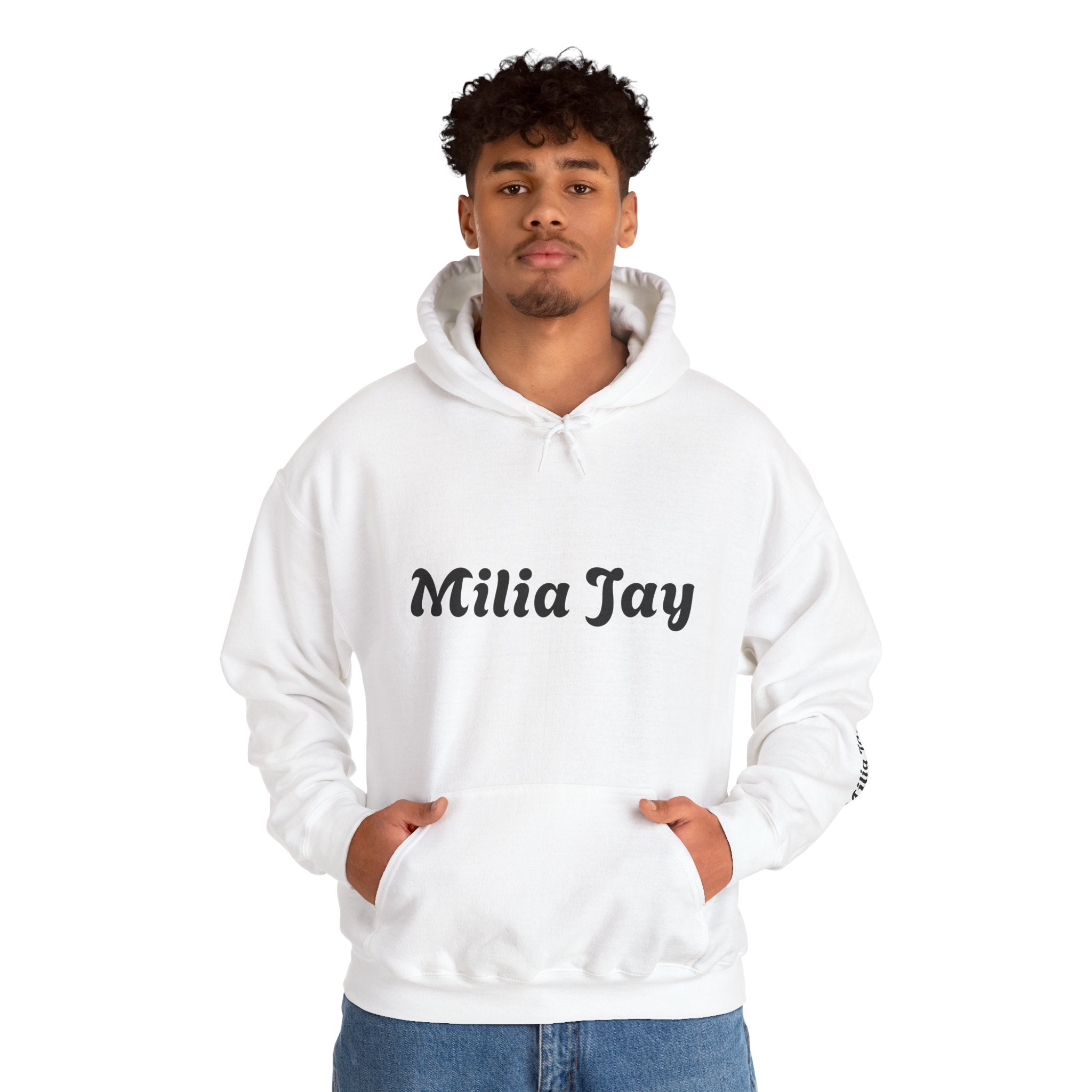 Milia Jay Hoodie with Red Heart Back