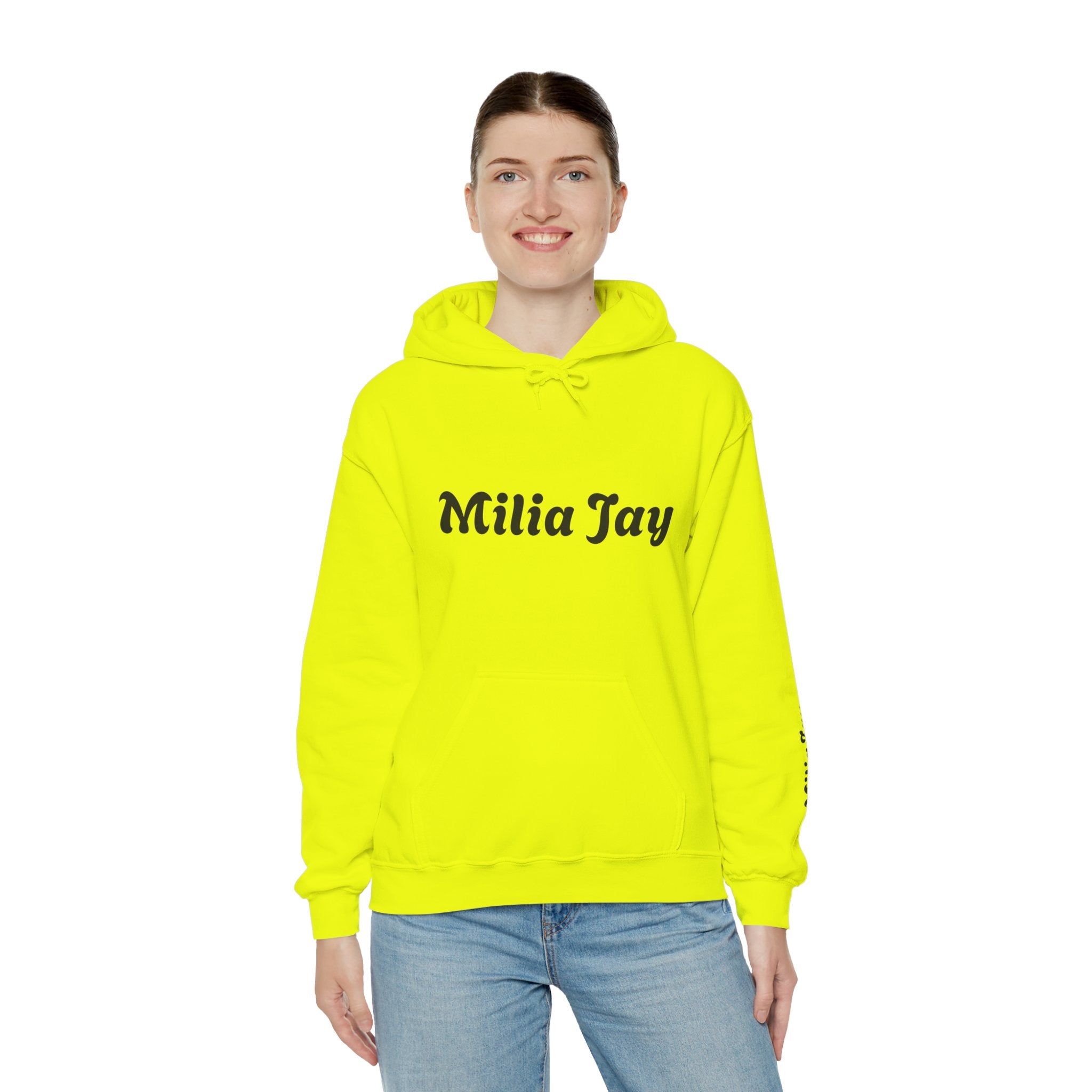 Milia Jay Hoodie with Red Heart Back