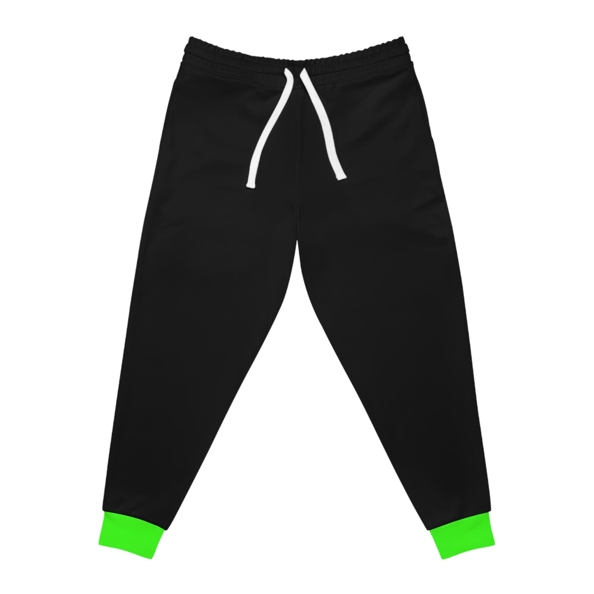 Men’s Jogger Pants – Black & Green Performance Fit | Milia Jay