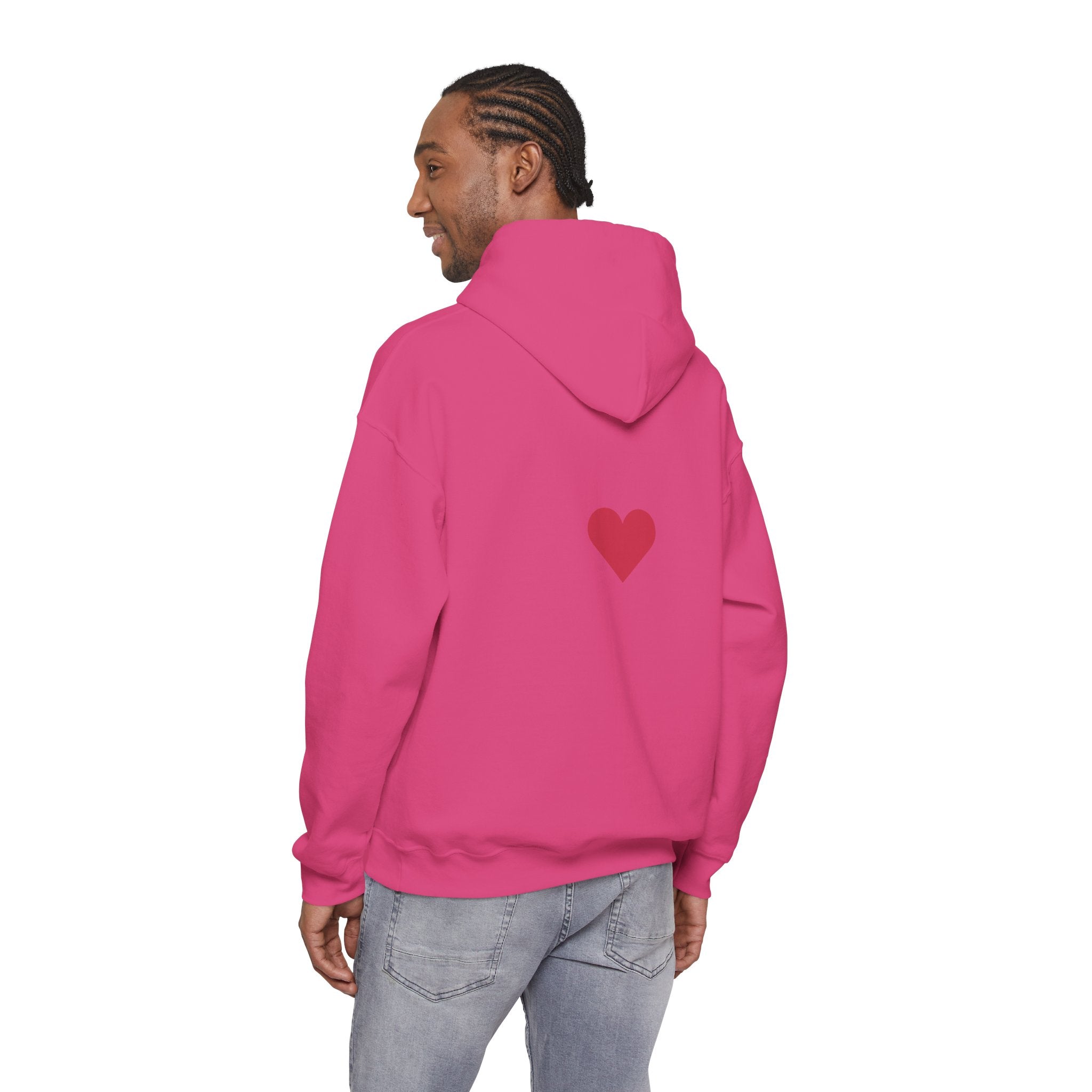 Milia Jay Hoodie with Red Heart Back
