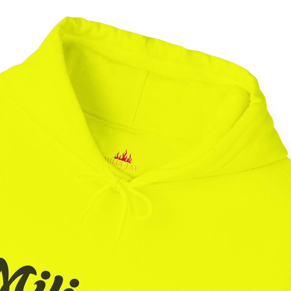 Milia Jay Hoodie with Red Heart Back