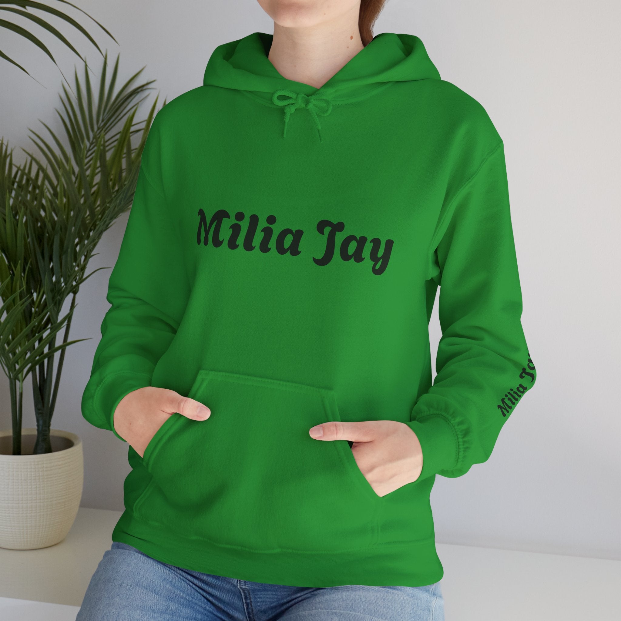 Milia Jay Hoodie with Red Heart Back