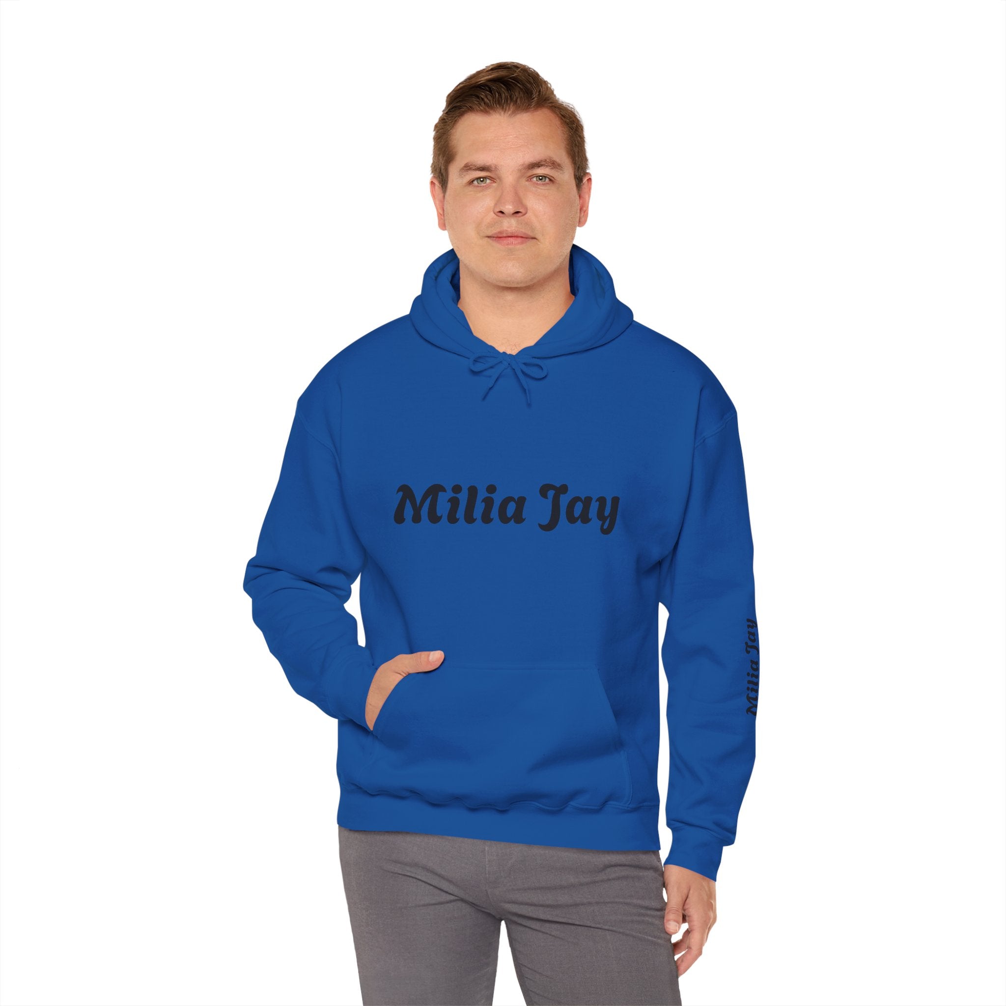 Milia Jay Hoodie with Red Heart Back
