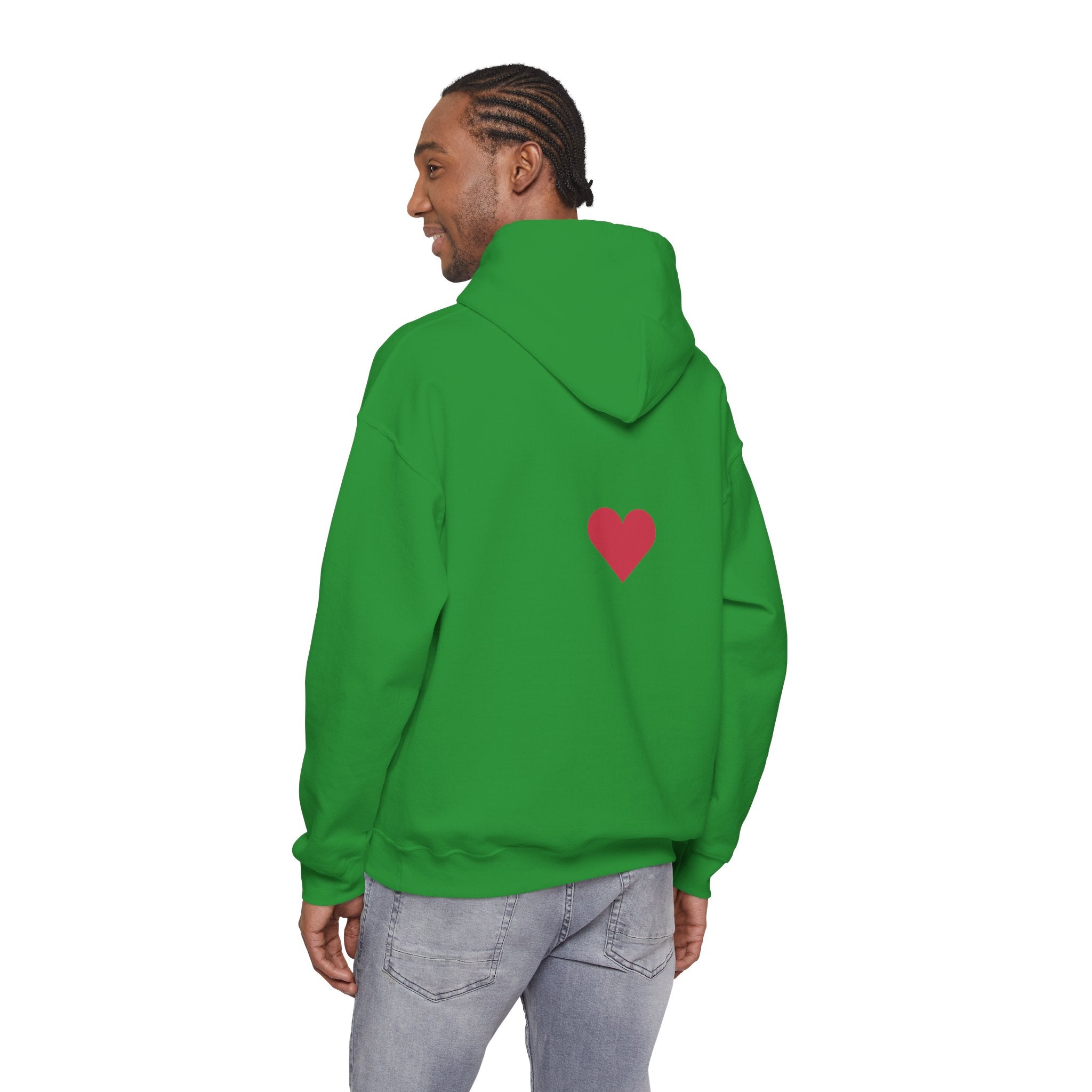 Milia Jay Hoodie with Red Heart Back