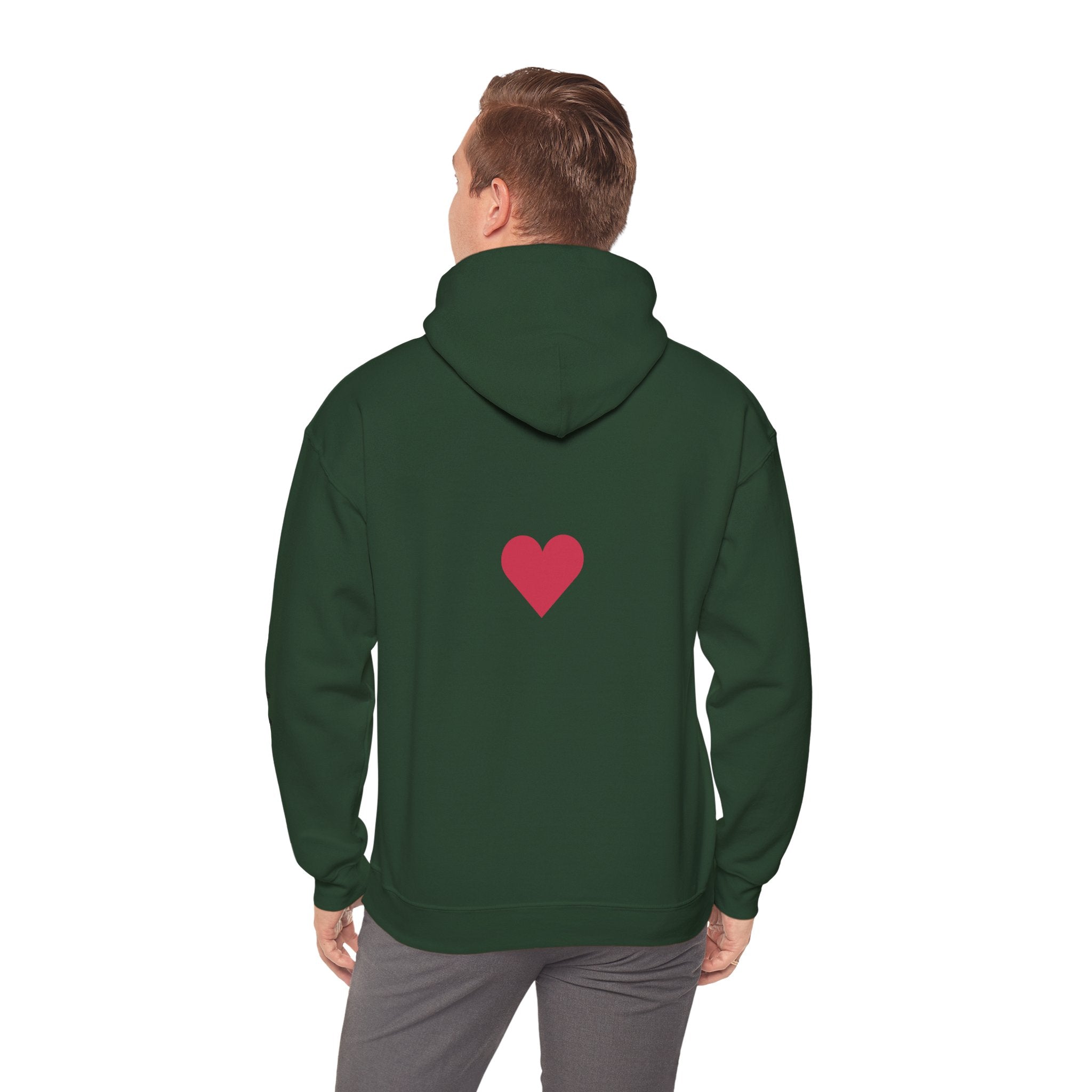 Milia Jay Hoodie with Red Heart Back