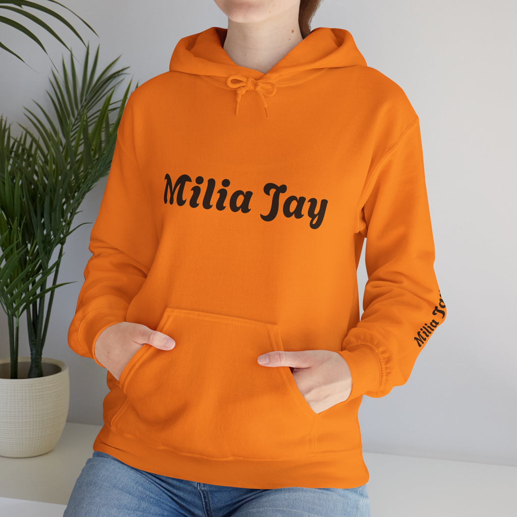 Milia Jay Hoodie with Red Heart Back