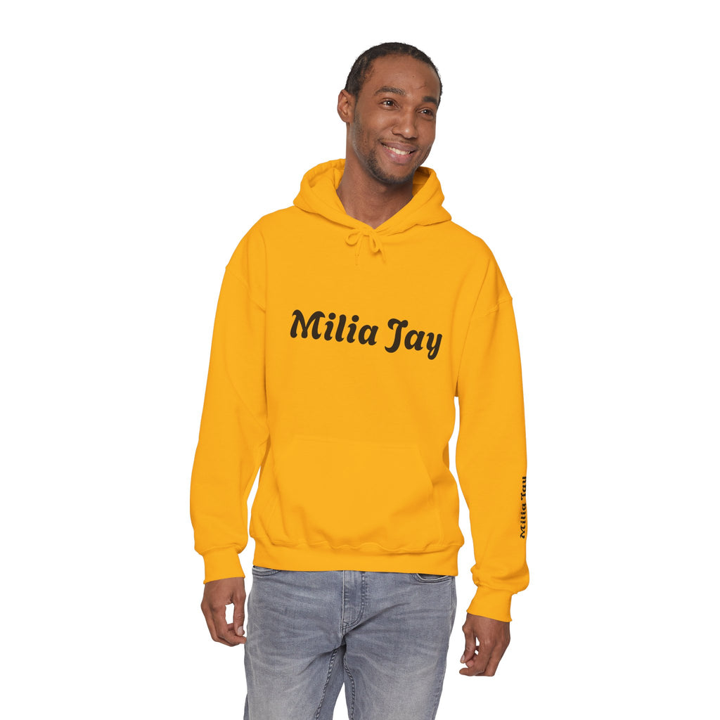Milia Jay Hoodie with Red Heart Back