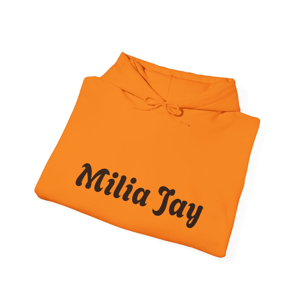 Milia Jay Hoodie with Red Heart Back