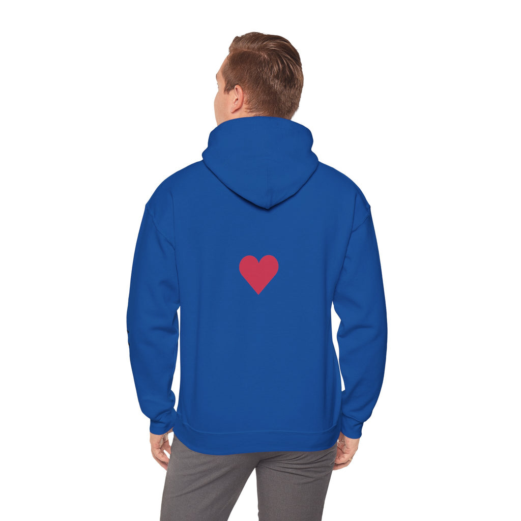 Milia Jay Hoodie with Red Heart Back