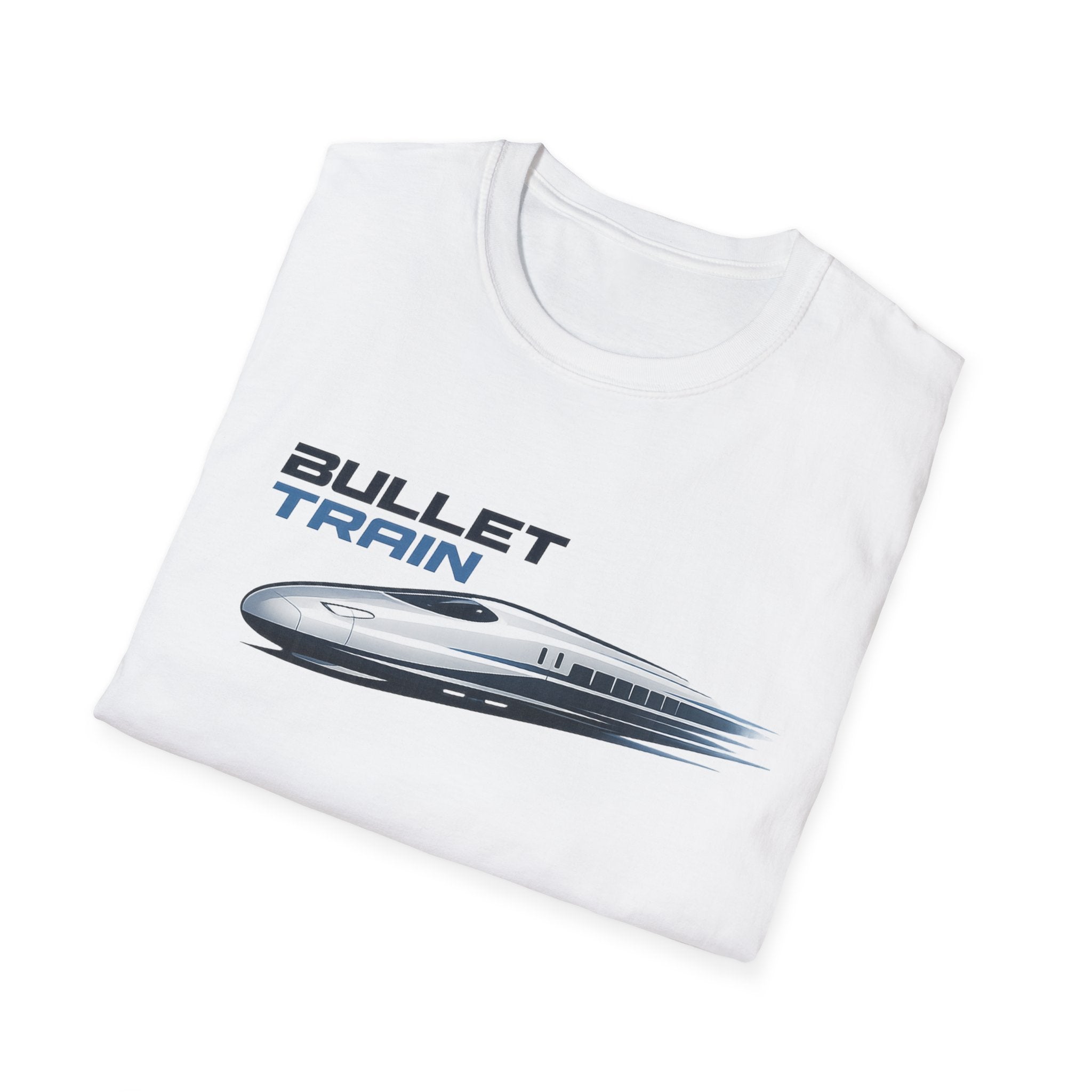 The Bullet Train Unisex Softstyle T-Shirt Japan Shinkansen Tokyo Graphic Tee Japanese Streetwear Shirt