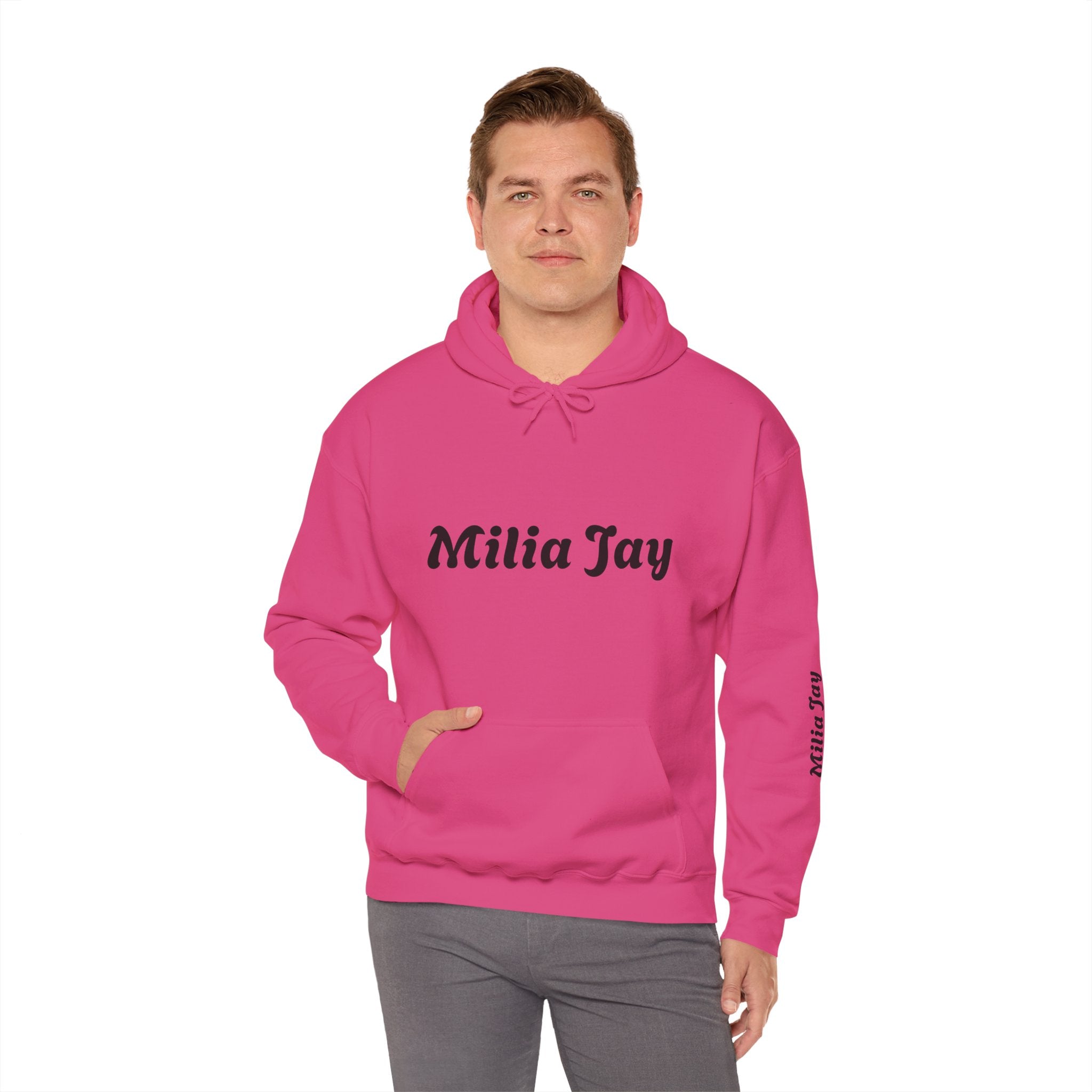 Milia Jay Hoodie with Red Heart Back