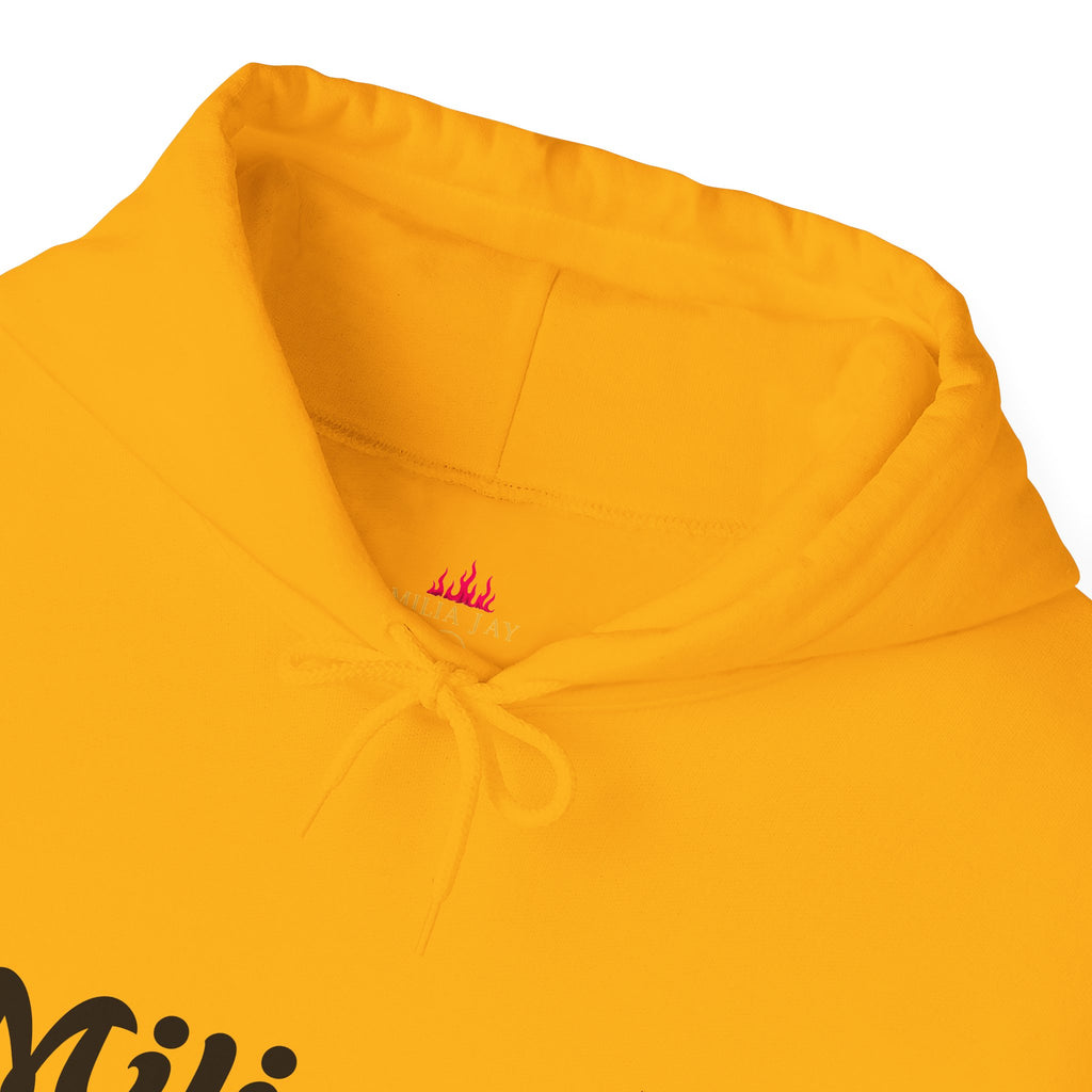 Milia Jay Hoodie with Red Heart Back