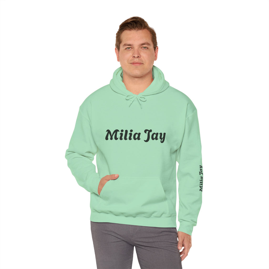 Milia Jay Hoodie with Red Heart Back