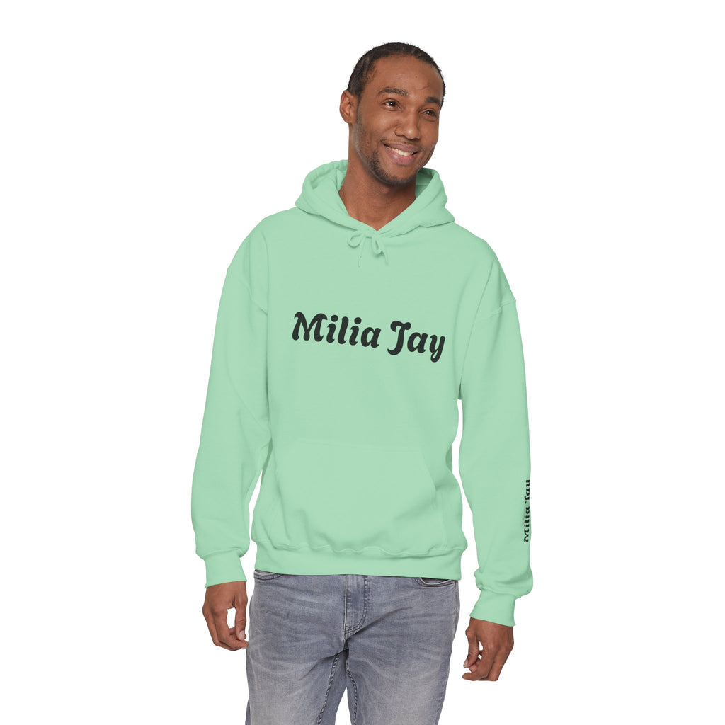 Milia Jay Hoodie with Red Heart Back