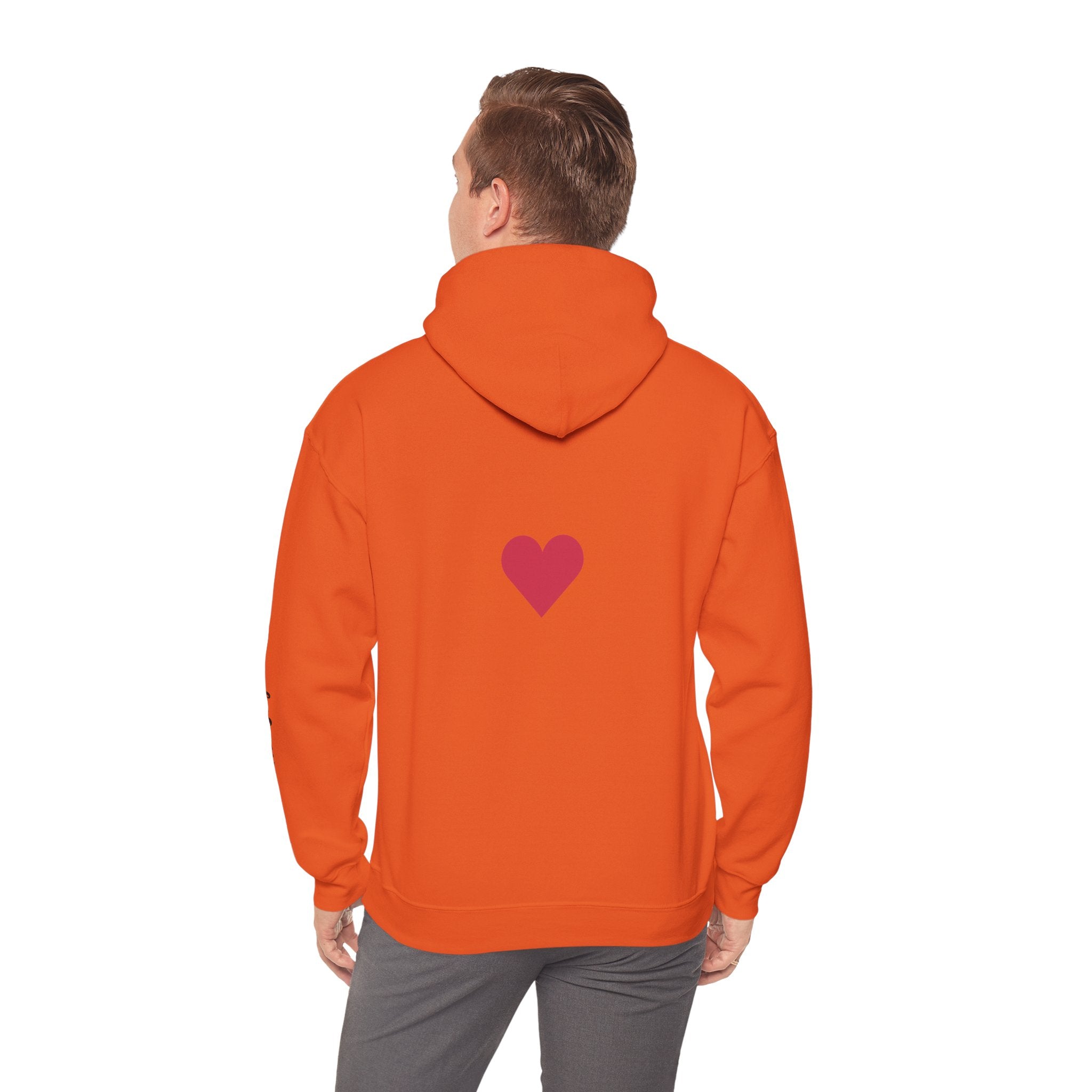 Milia Jay Hoodie with Red Heart Back