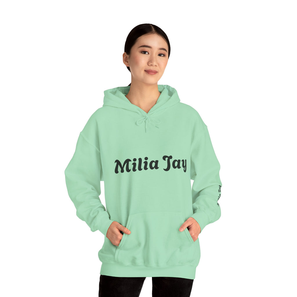 Milia Jay Hoodie with Red Heart Back