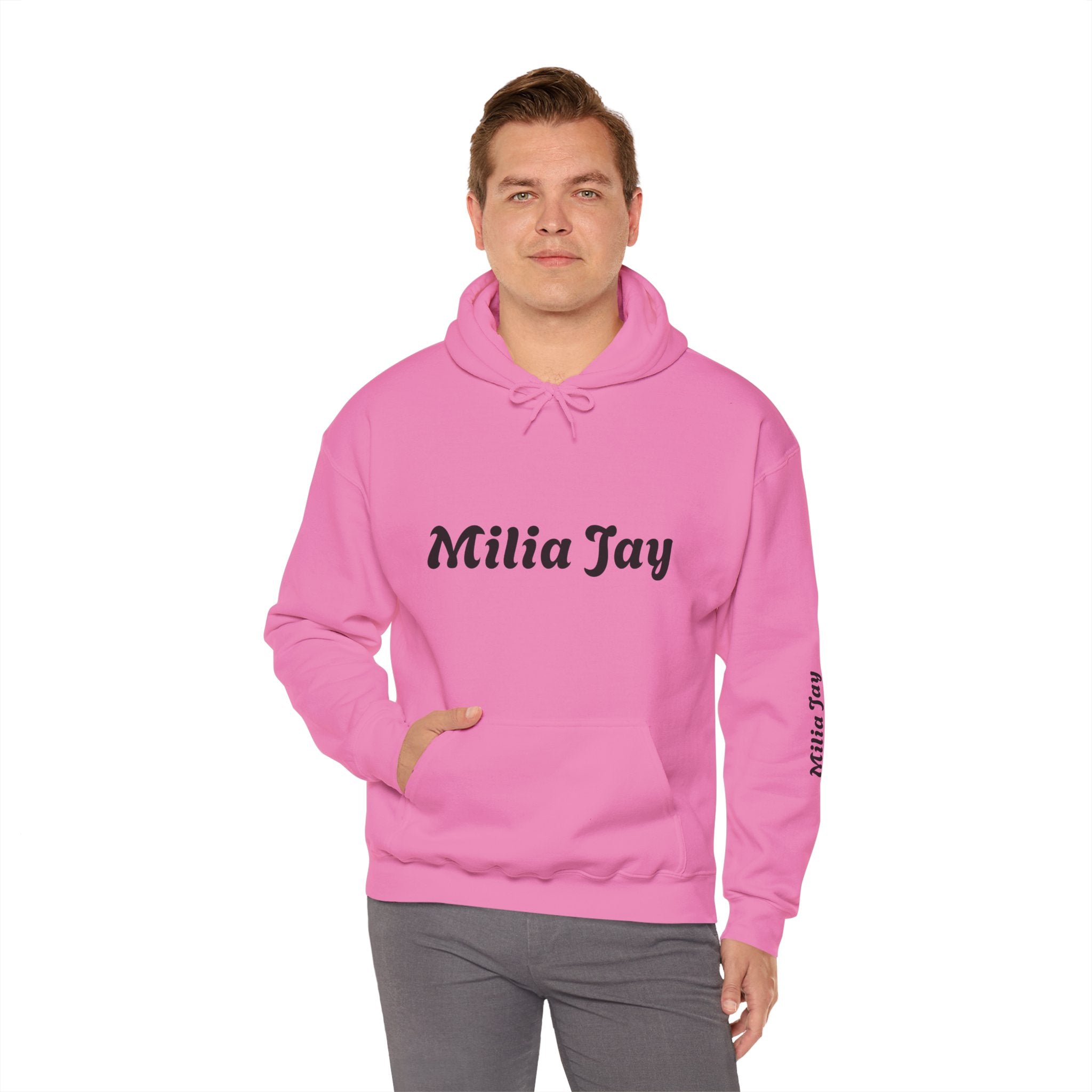 Milia Jay Hoodie with Red Heart Back