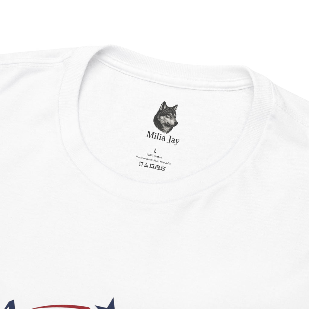 American Girl T-Shirt — Patriotic Stars & Script Tee