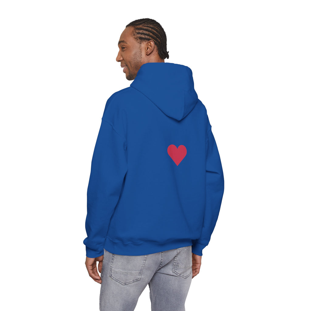Milia Jay Hoodie with Red Heart Back