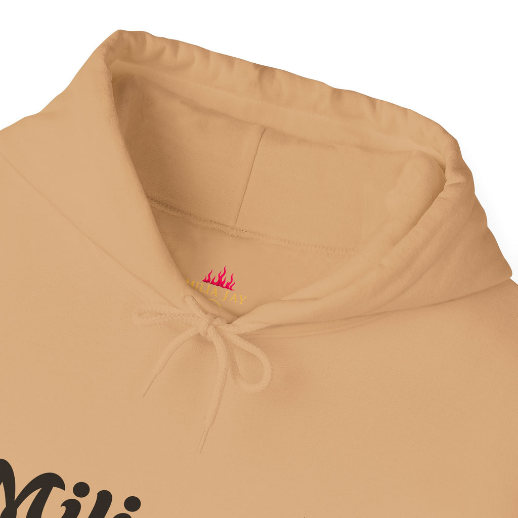 Milia Jay Hoodie with Red Heart Back