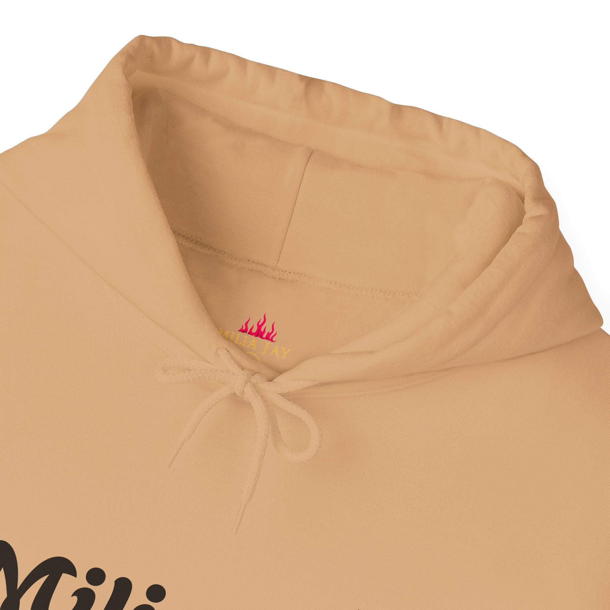 Milia Jay Hoodie with Red Heart Back