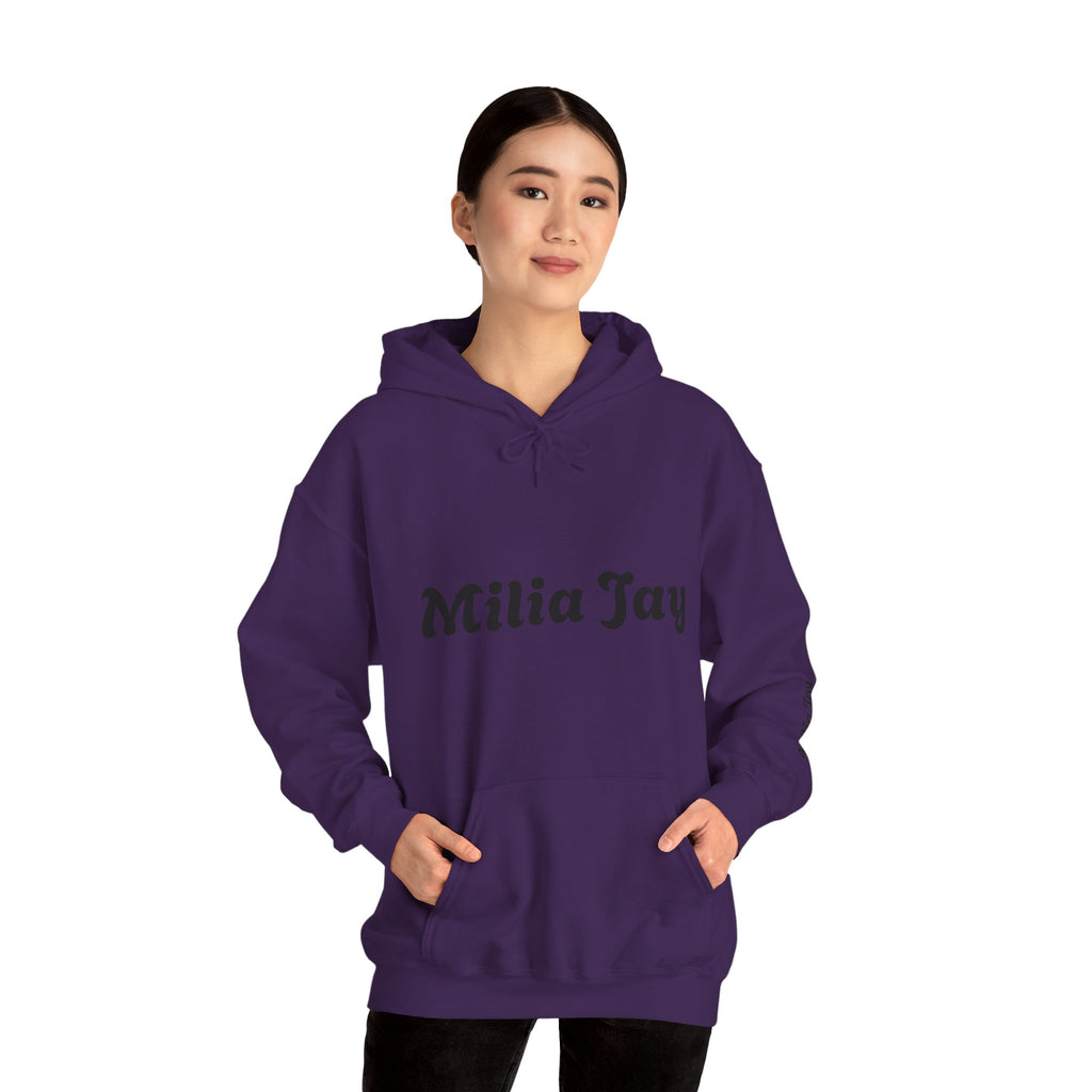 Milia Jay Hoodie with Red Heart Back