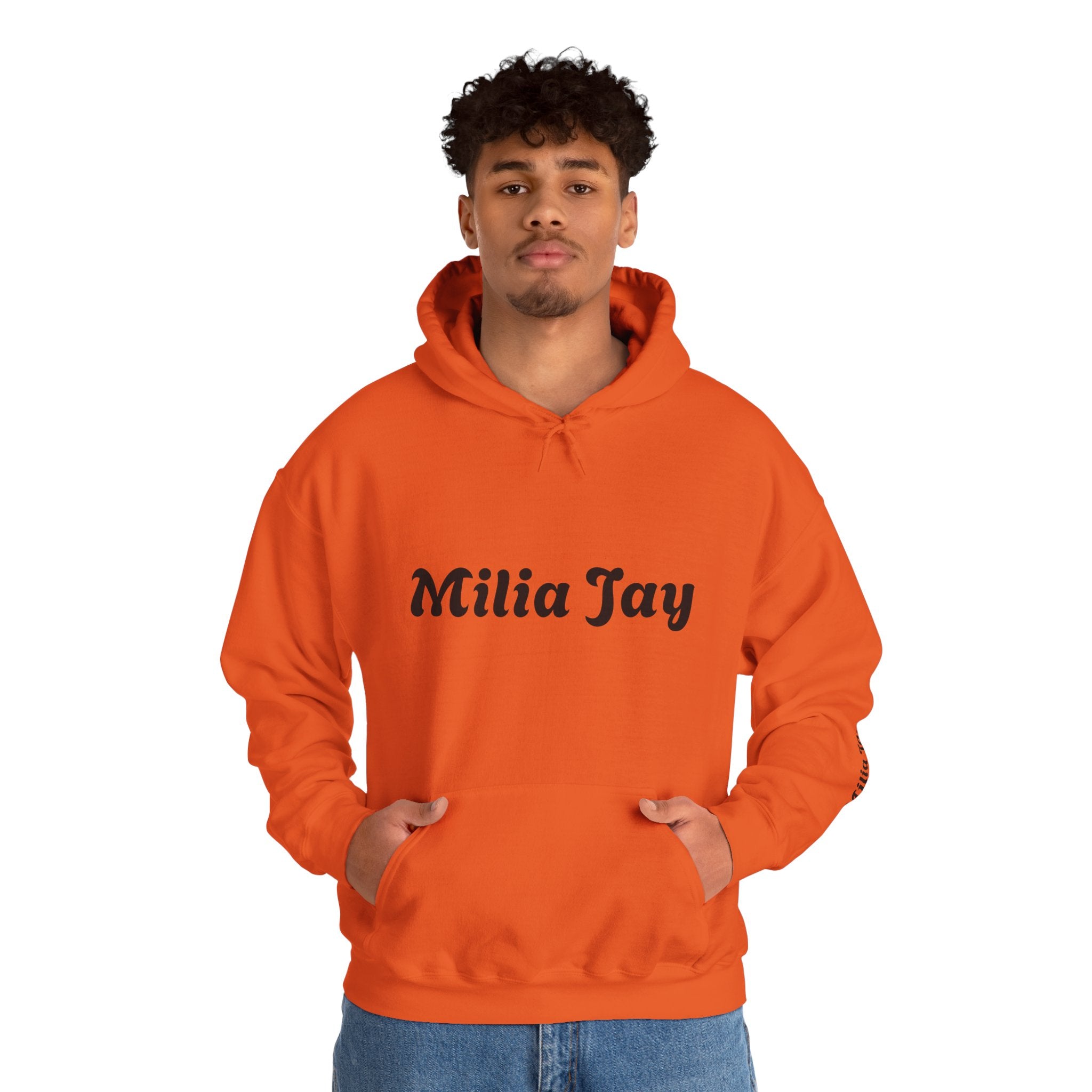 Milia Jay Hoodie with Red Heart Back
