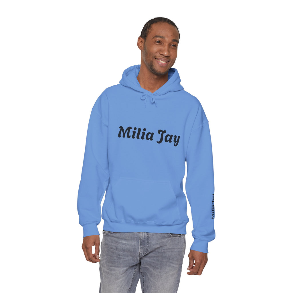 Milia Jay Hoodie with Red Heart Back