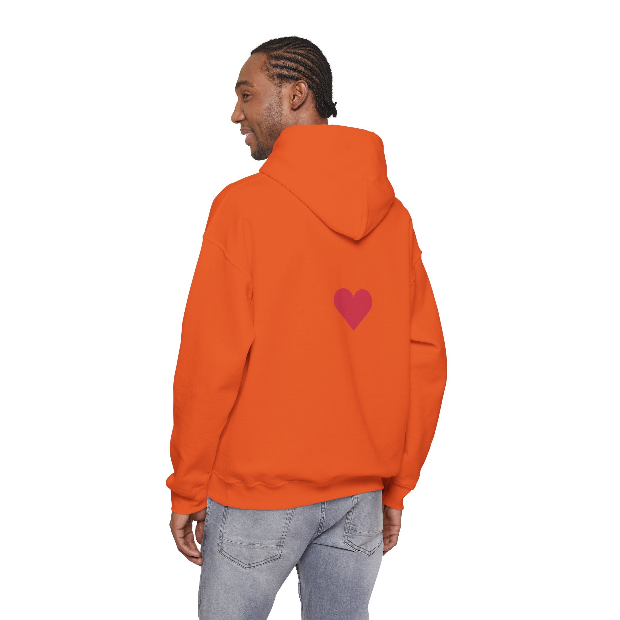 Milia Jay Hoodie with Red Heart Back