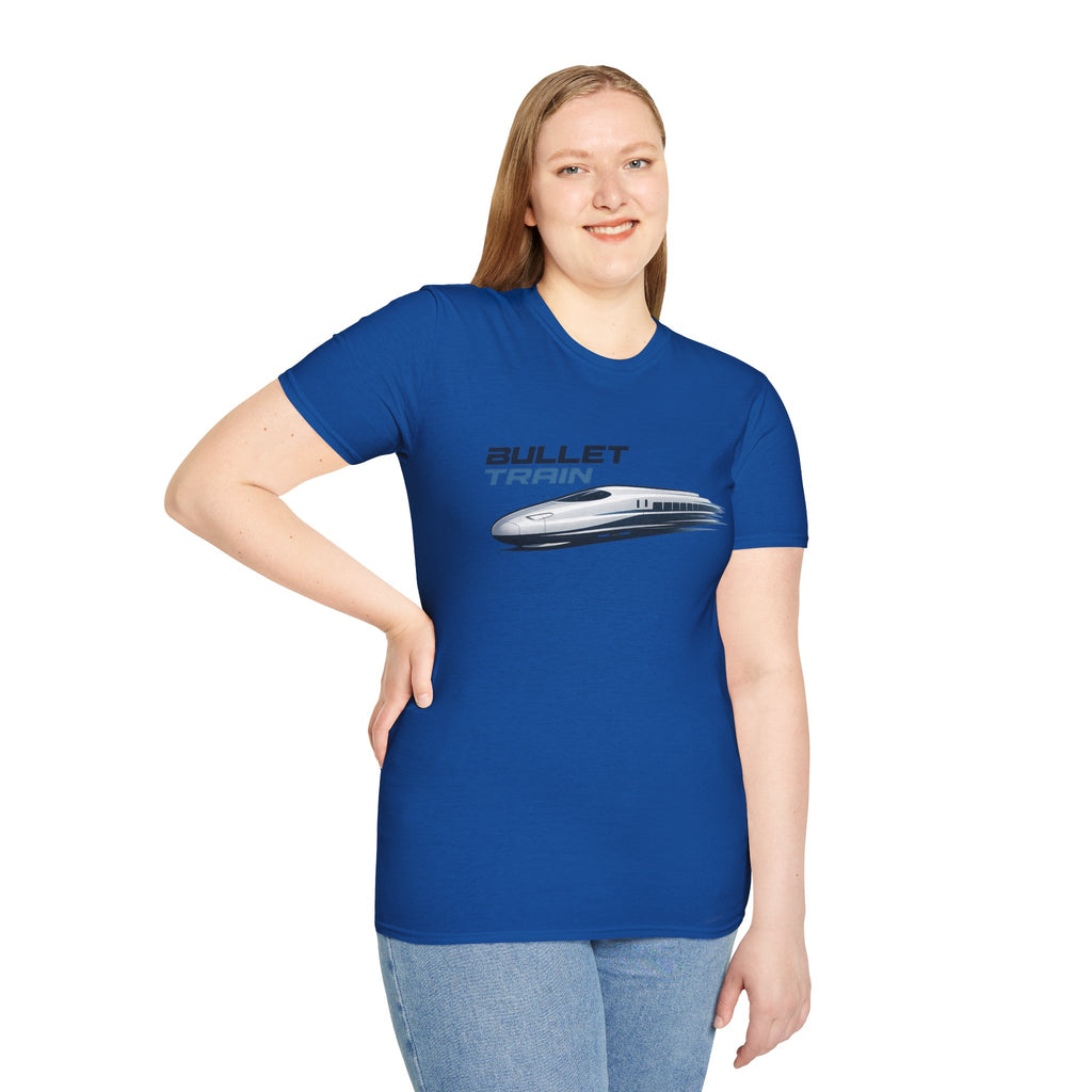 The Bullet Train Unisex Softstyle T-Shirt Japan Shinkansen Tokyo Graphic Tee Japanese Streetwear Shirt