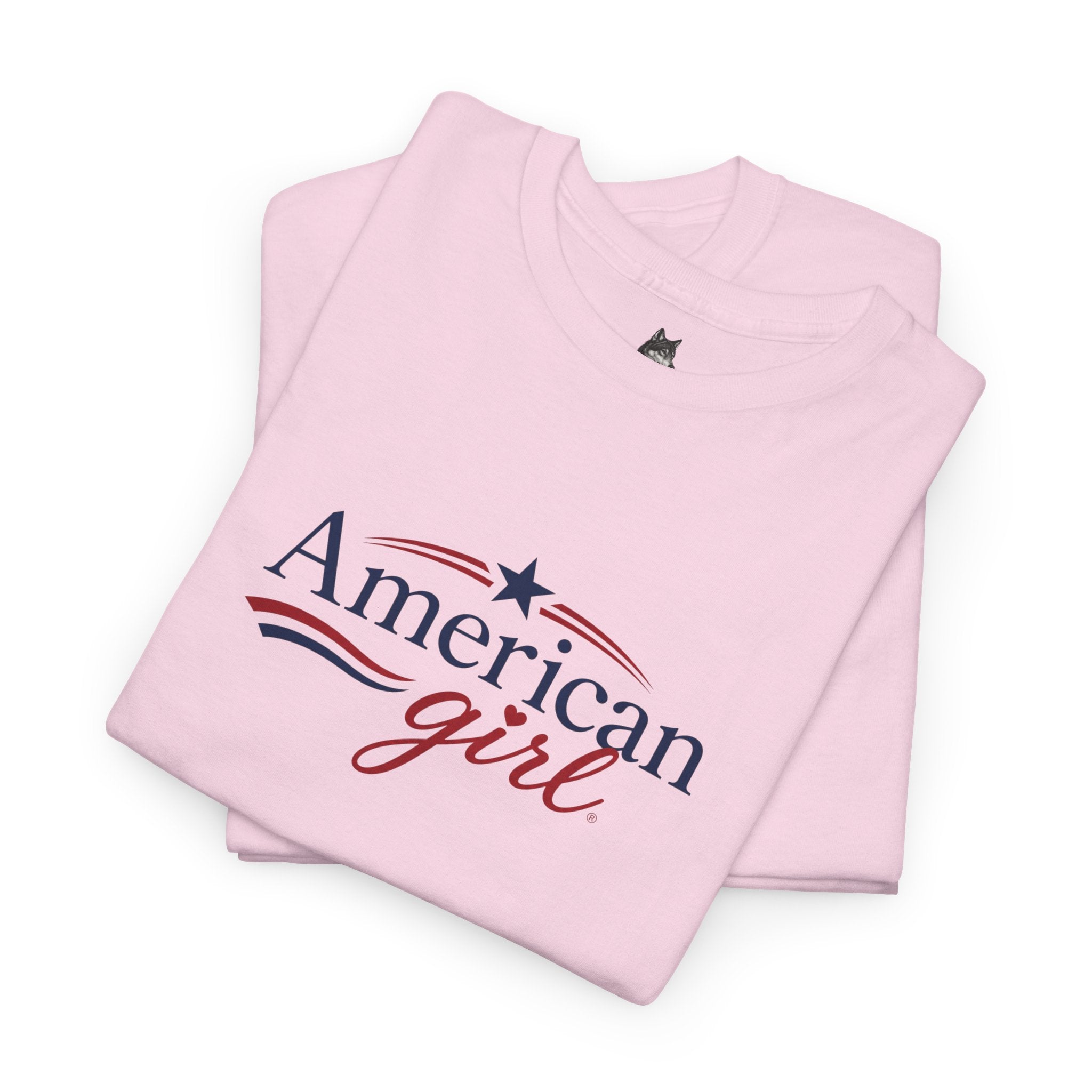 American Girl T-Shirt — Patriotic Stars & Script Tee