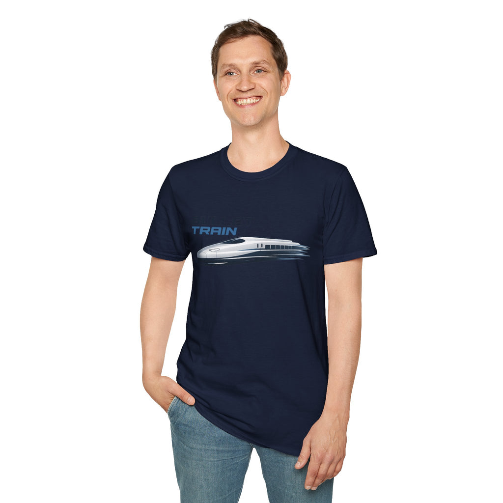 The Bullet Train Unisex Softstyle T-Shirt Japan Shinkansen Tokyo Graphic Tee Japanese Streetwear Shirt