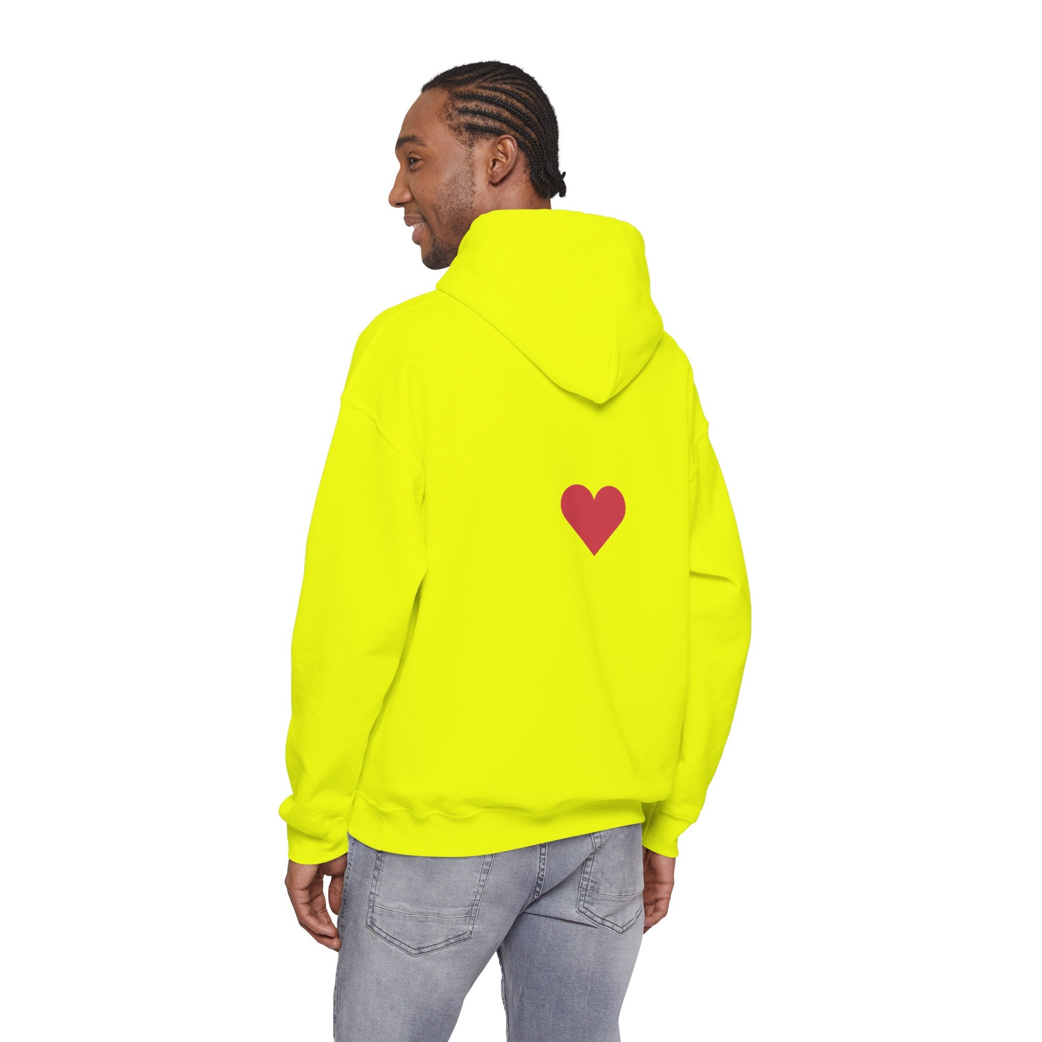 Milia Jay Hoodie with Red Heart Back