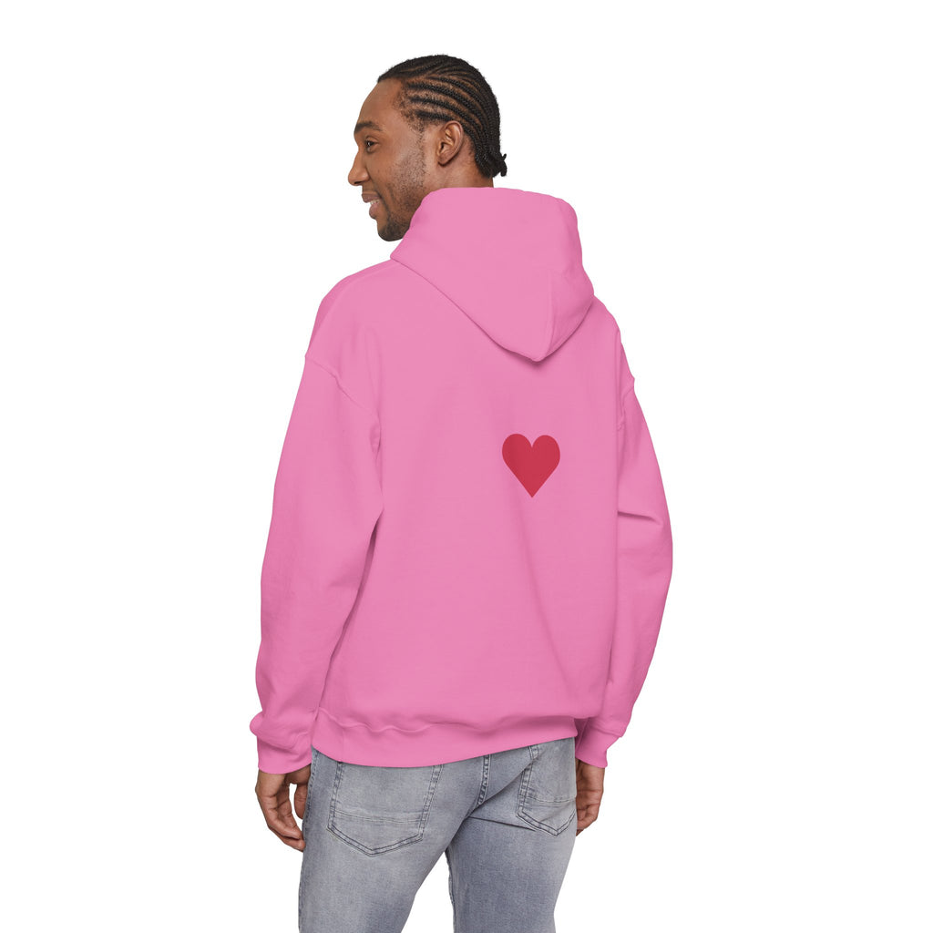 Milia Jay Hoodie with Red Heart Back