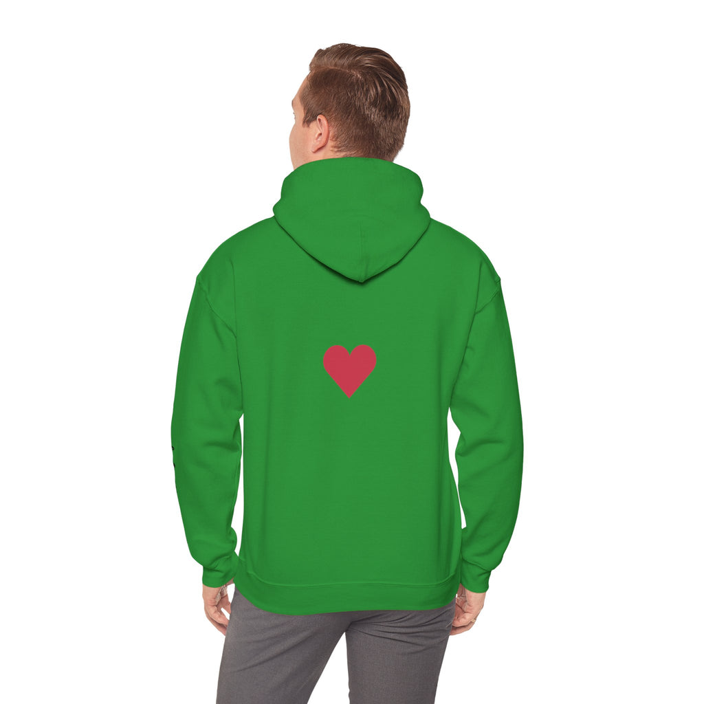 Milia Jay Hoodie with Red Heart Back