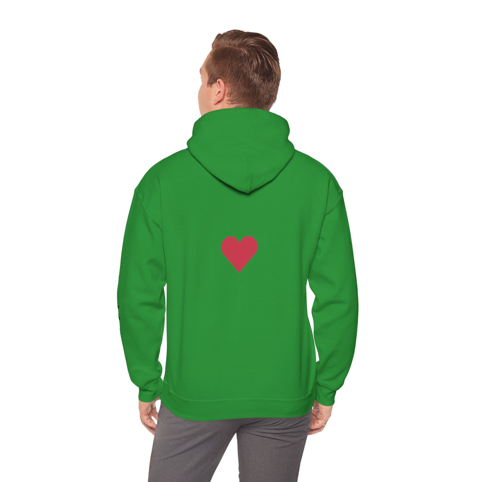 Milia Jay Hoodie with Red Heart Back