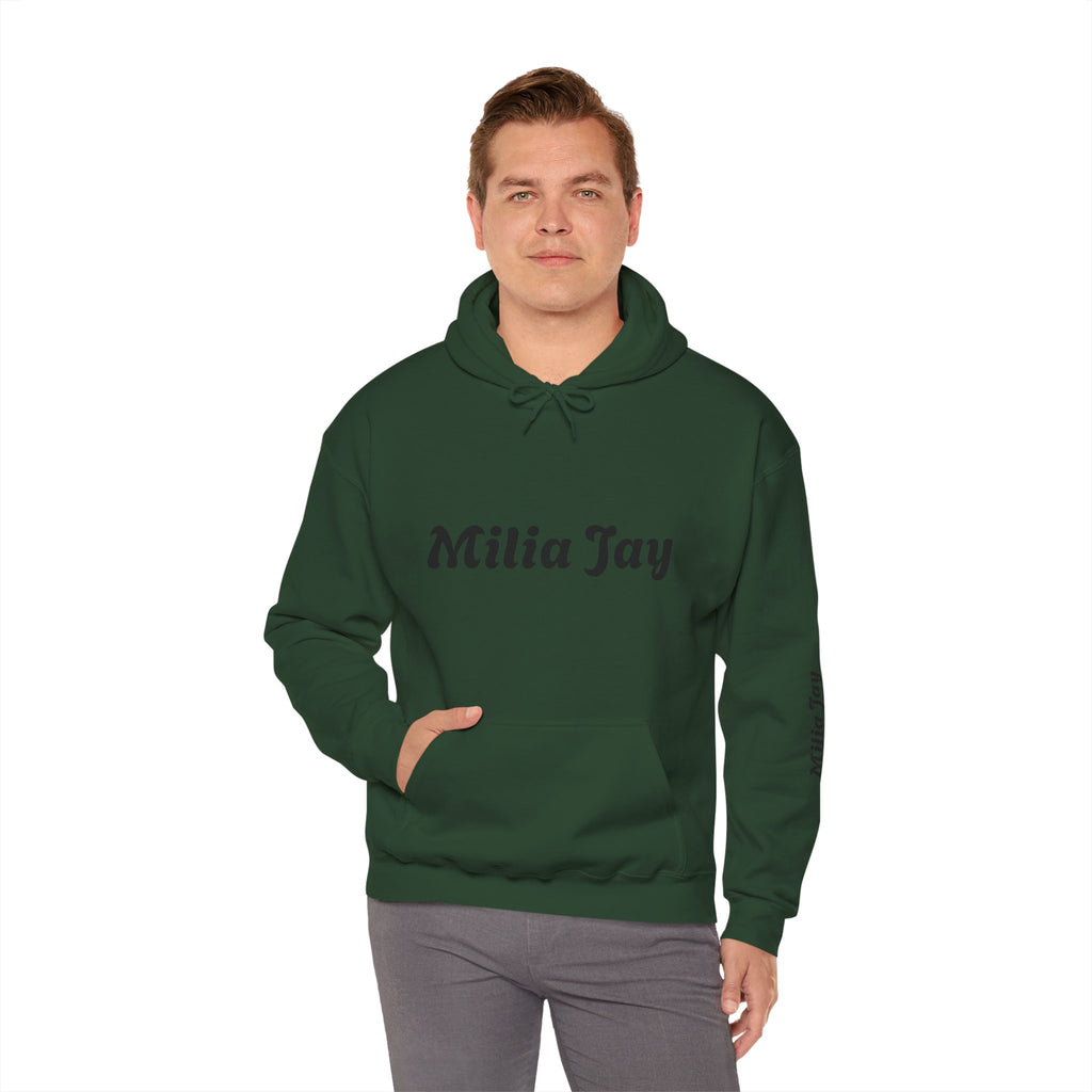 Milia Jay Hoodie with Red Heart Back