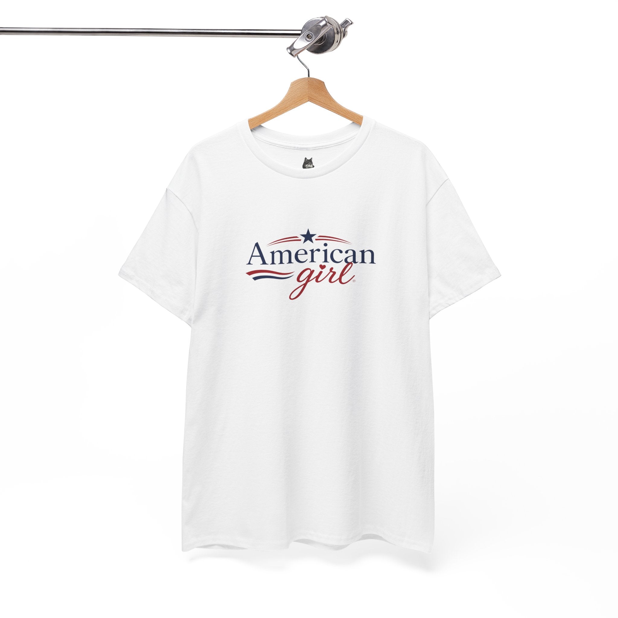 American Girl T-Shirt — Patriotic Stars & Script Tee